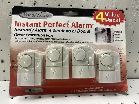 Handy Trends Instant Perfect Alarm 4 Pack Wireless Door Window Alarms White