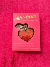 AHH-LARM PERSONAL ALARM RED GLITTER HEART