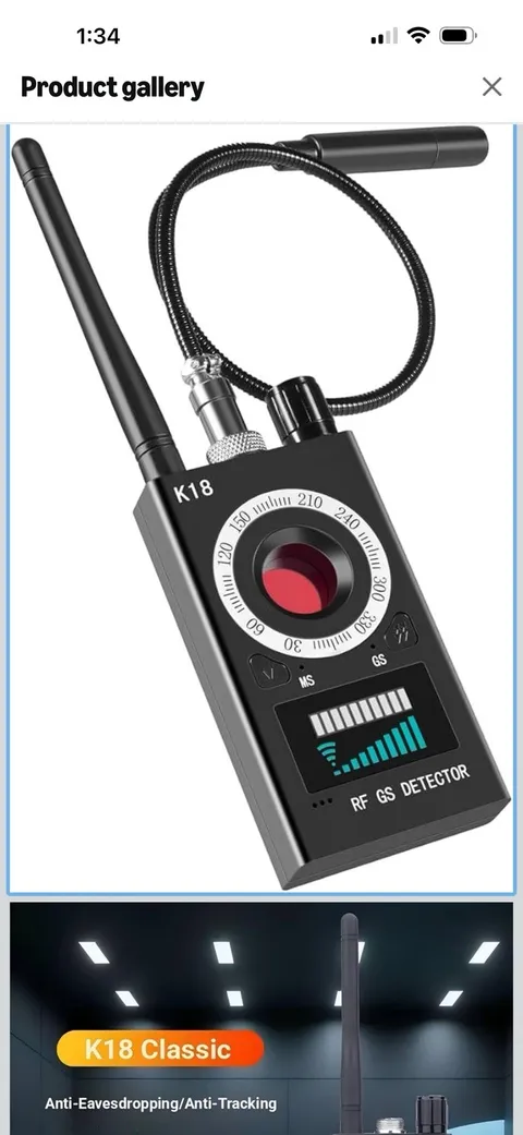 Hidden Camera Detectors, Anti Spy Camera Finder, GPS Tracker Detector K18