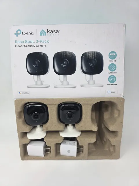 TP-Link Kasa Spot KC100 1080p Indoor Security Camera 2-Pack Tested w/ Box