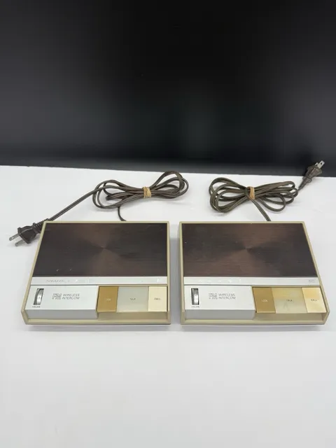 Vintage Realistic Plug n Talk FM Wireless Intercom Model 43-212 Parts Lot of 2