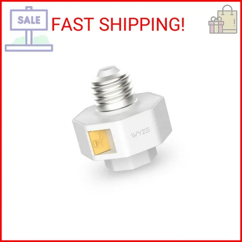 Wyze Lamp Socket v2 Power Adapter for Wyze Cam v3/v3 Pro/ v4/OG/Pan v3/Pan v4(Ca