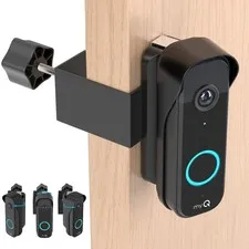 Anti-Theft Doorbell Mount for myQ Camera, Adjustable Left/Right Viewing Angle...