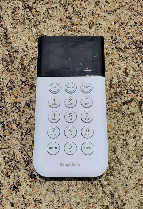 SimpliSafe Home Security System Keypad Remote White Model SSKP3