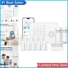 Wireless Home Security System WiFi 4G DIY Alarm No Subscription Fee App Control