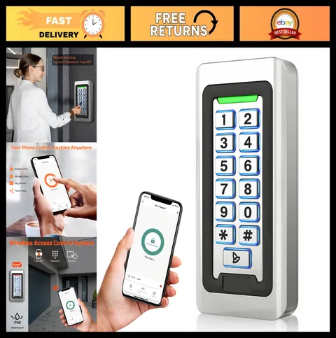 Wireless WiFi Keypad Access Control System, Weatherproof EM Card Reader, Backlit