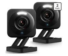 Wyze Cam v4 1440p Indoor Wi‑Fi IP Security Camera 2‑Pack Black Night Vision