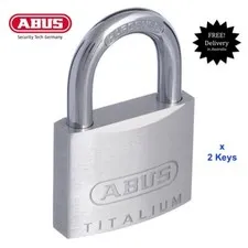 ABUS PADLOCK 40mm Padlock-TITALIUM Body Padlock.Abus Padlocks-Free Post-54TI40C