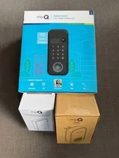 myQ Secure View 3-in-1 Video Smart Lock + Battery & Chime Bundle Set