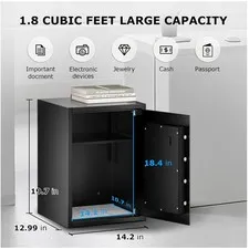 Large Safe Box, Anti-Theft Digital Lock, 1.8 Cu.Ft.