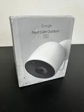 Google Nest Cam Outdoor 2K Security Camera Wired White Smart Home Open Box