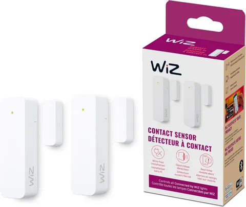 Contact Sensor 2-Pack - Home Monitoring, Home Automation, Real-Time Alerts, Ligh