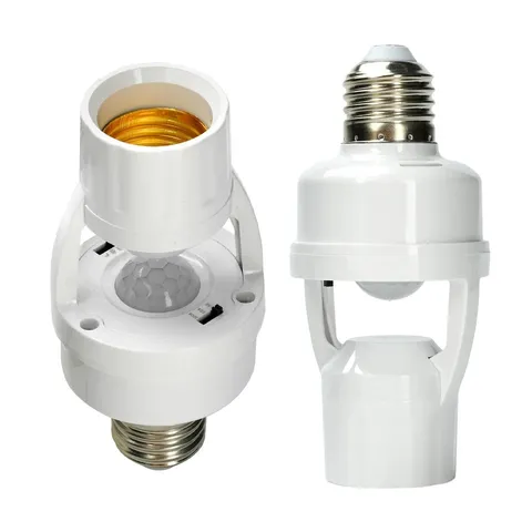 Motion Sensor Light Socket E27 Infrared Human Body Sensor Wireless Installatio T