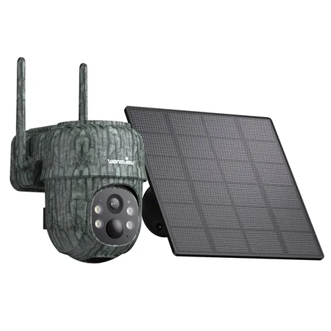 Wansview 4G LTE Cellular  Solar Battery Security Camera Outdoor Wireless 2K 3MP