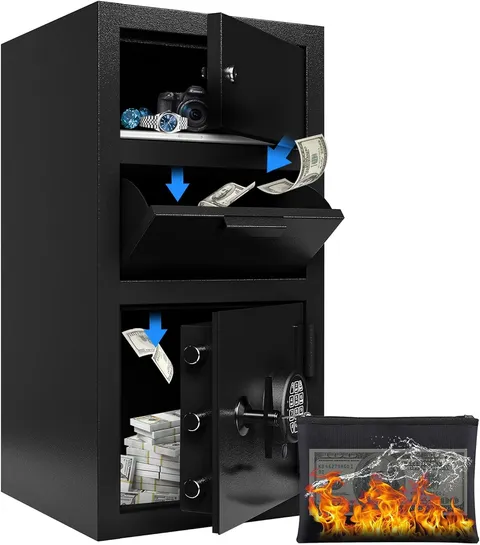 5.6 CuFt Drop Safe for Business Money Safes with Drop Slot Cash Depository