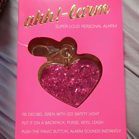Ahh!-larm 115 dB Personal Attack Alarm Pink w/ LED Flashlight Keyring