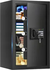 5.2 Cu Ft Large Home Safe Box Fireproof Waterproof, Personal Security Safe with