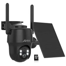 ANRAN 4G LTE Security Camera Solar Battery Powered 3MP SIM Card Home Garden