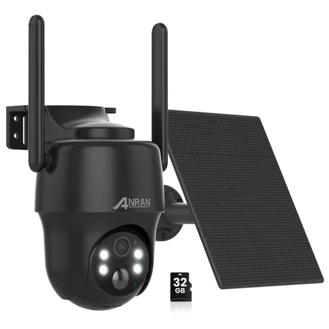 ANRAN 4G LTE Security Camera Solar Battery Powered 3MP SIM Card Home Garden