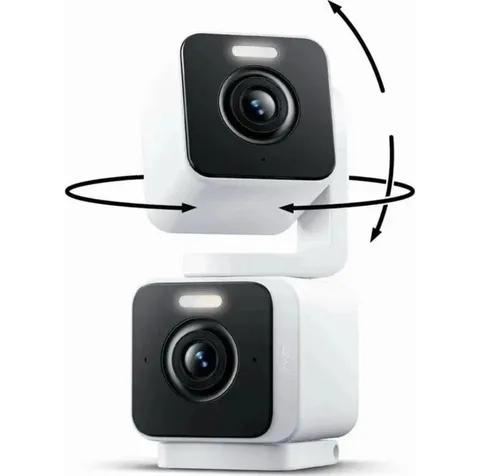 Wyze Pan Cam Duo Dual Cam In/Outdoor Plug-in 2K Security Camera w/ Pan/Tilt/Zoom