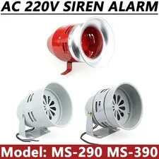 AC 220V ELECTRIC MOTOR DRIVEN AIR RAID SIREN ALARM MS-290 MS-390 Buzzer