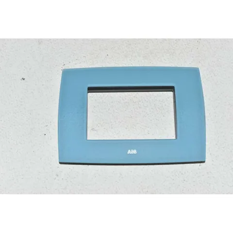 ABB ELOS 2CSE0330SFV Turquoise Satin Blue Glass Faceplate 3 Modules