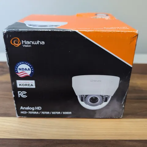 Hanwha Techwin Wisenet HCD-6080R HD+ 2MP Analog HD Dome Camera with Night Vision
