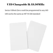 10 X UID Card 13.56MHz Block 0 Sector Writable IC Cards Clone Changeable .ypSQH