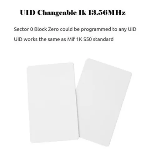 10 X UID Card 13.56MHz Block 0 Sector Writable IC Cards Clone Changeable .ypSQH