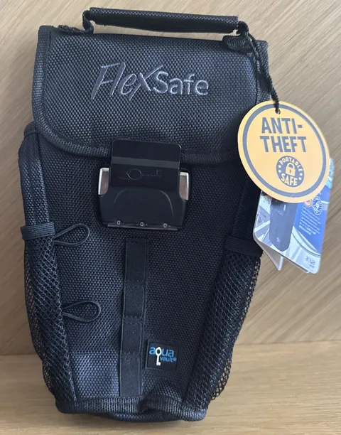 AquaVault FlexSafe Anti-Theft Portable Travel Safe Combination Lock Black