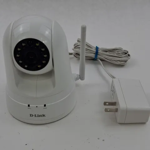 D-Link DCS-5030L Wi-Fi IP Indoor PTZ Surveillance Camera Home White W/ Adapter