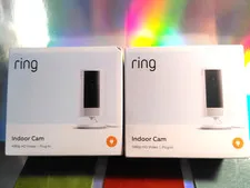 RING CAMERA WI-FI 1080p FHD INDOOR CAMERA - WHITE