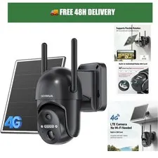 SEHMUA S40 4G LTE Solar Security Camera 2K Color Night Vision