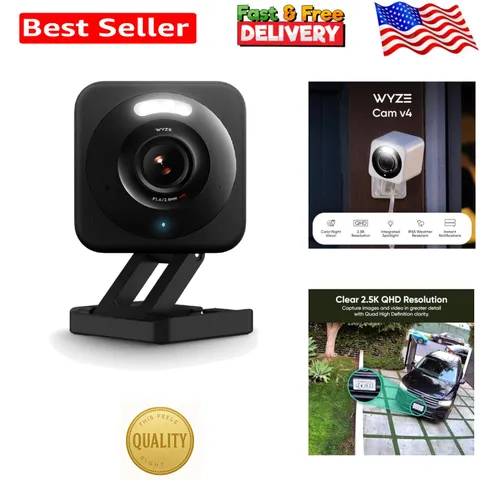 Weatherproof 2.5K AI Security Camera: Smart Home and Baby Monitor
