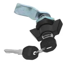 Black Zinc Alloy Lockable T-Shape Handle Lock for Doors and Cabinets