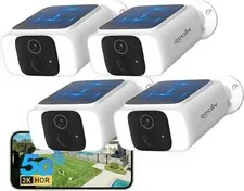 Raycom 4Pack 5G WiFi Security Cameras Wireless Outdoor, Solar Outdoor 5G-4pc