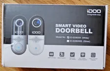 iDOO Smart Home Wired Video Doorbell & Chime - 1080p HD Night Vision 2-Way Audio