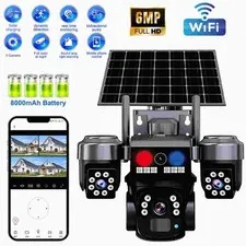 6MP Camara De Seguridad Inalambricas Para Exterior Con Vision Nocturna y Audio