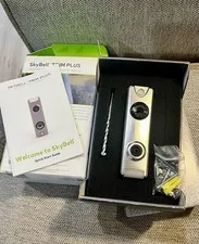NEW Open Box SkyBell Trim Plus WiFi HD Video DoorbellSilver Complete TRO4100SL