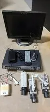 EverFocus ECOR264-4D1 DVR 500GB complete 3 color camera system with monitor  