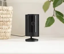 Ring Stick Up Cam Plug IN Indoor/Outdoor 1080p Wi-Fi Wired Security Camera Black