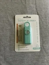 iJOY Personal Safety Alarm 120dB w/ Flashing LED Teal Keychain Clip New