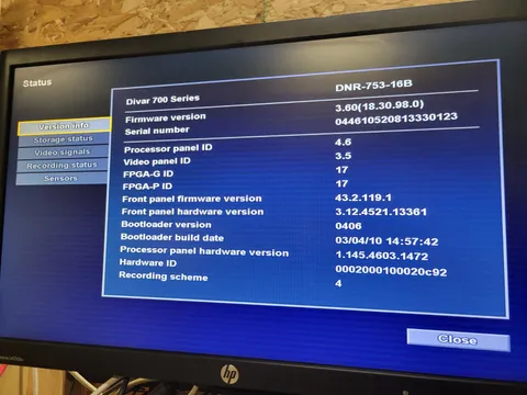 Bosch Divar 700 Series Digital Network 500GB HD Recorder DHR-753-16B000 DVR