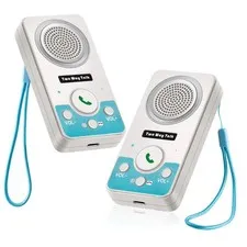 Wireless Intercom System for Home - 2 Way Audio, Long Range, Hands-Free, 4 Ringt