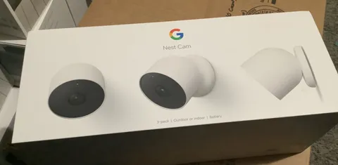 Google Nest Cam Indoor/Outdoor Wire Free Security Camera Snow GA01317-US