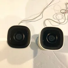 2-Pack ADC-V724 Wired Indoor Color Cameras, White, Brackets