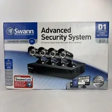 SWANN Advanced Series D1 DVR8-1000 8 Channel 4 Cameras Security System
