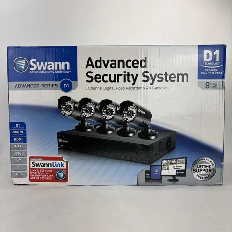 SWANN Advanced Series D1 DVR8-1000 8 Channel 4 Cameras Security System