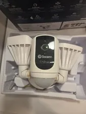 Swann 1080p Wireless Floodlight Security Camera 2400 Lumens Alexa Google