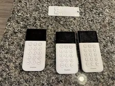 SimpliSafe Home Security System Wireless Keypad Remote White SSKP3 LOT of 3